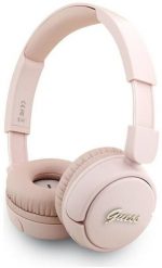 Słuchawki nauszne Guess Bluetooth 5.3 Metal Logo Script różowy. Czerwone słuchawki nauszne Guess. Za 129.94 zł.