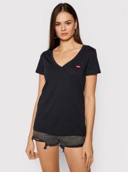 Levi's® T-Shirt Perfect Tee 85341-0003 Czarny Regular Fit. Czarne t-shirty damskie s, bez wzorów, z bawełny, bez kołnierzyka, bez ramiączek. Za 109.99 zł.