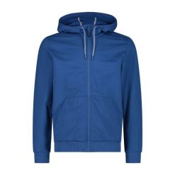 Bluza z kapturem zapinana na zamek błyskawiczny CMP. Niebieskie bluzy sportowe męskie CMP, m, bez wzorów, z kapturem. W wyprzedaży za 283.50 zł.