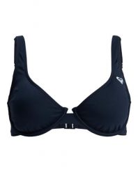 Stanik bikini dla Kobiety SOLID ESSENTIALS Czarny. Szare stroje kąpielowe damskie Roxy, l, bez wzorów, z elastanu. Za 169.99 zł.