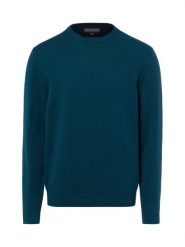 Finshley & Harding sweter z dzianiny z dodatkiem kaszmiru Mężczyźni Bawełna niebieski, XXXL. Niebieskie swetry męskie Finshley & Harding, m, bez wzorów, z bawełny, eleganckie, bez kołnierzyka, bez ramiączek. Za 299.95 zł.