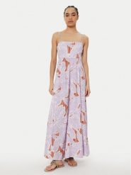 Maaji Sukienka letnia Wisteria Bloom Ela PT2708CLD001 Fioletowy Regular Fit. Fioletowe sukienki damskie Maaji, na lato, m, bez wzorów, ze lnu, bez kołnierzyka, bez ramiączek. Za 549.99 zł.