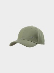 4F Czapka z daszkiem strapback uniseks - oliwkowa/khaki S/M. Brązowe czapki damskie 4F, na lato, bez wzorów, z bawełny, klasyczne. W wyprzedaży za 29.99 zł.