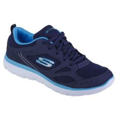 Buty sportowe Sneakersy damskie, Skechers Summits Suited. Białe obuwie sportowe damskie Skechers, bez wzorów, bez zapięcia, trekkingowe. Za 199.00 zł.