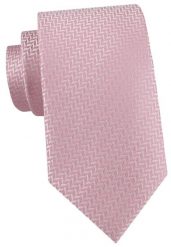 Męski Krawat Alties - Róż Pudrowy, Geometryczny Mikrowzór. Czerwone krawaty i muchy Alties, bez wzorów, z tkaniny, eleganckie. Za 55.00 zł.