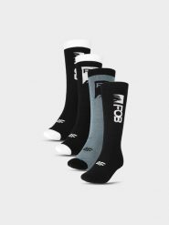 4F Skarpety snowboardowe (2-pack) damskie - czarne 39-42. Czarne skarpetki damskie 4F, bez wzorów, z elastanu. W wyprzedaży za 79.99 zł.