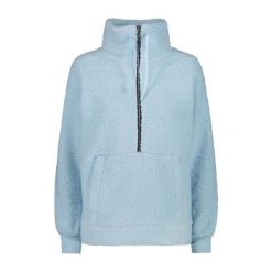 Kobieca bluza półzipowana CMP. Niebieskie bluzy damskie CMP, na zimę, bez wzorów, bez ramiączek, bez kaptura. Za 347.00 zł.