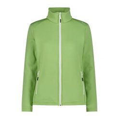 Damska rozciągliwa polarowa bluza z zamkiem CMP. Zielone bluzy damskie CMP, na zimę, bez wzorów, z polaru, sportowe, bez ramiączek, bez kaptura. Za 323.50 zł.