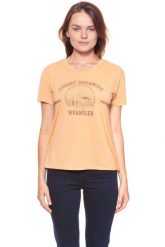 WRANGLER T SHIRT DAMSKI DRAPE TEE APRICOT NECTAR W7016DI65 112130884. Pomarańczowe t-shirty damskie Wrangler, xs, bez wzorów, vintage, bez kołnierzyka, bez ramiączek. W wyprzedaży za 39.99 zł.