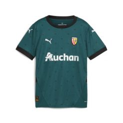 Młodzieżowa koszulka wyjazdowa RC Lens 24/25 PUMA Varsity Green Black. Czarna bluzki damskie Puma, m, bez wzorów, ze lnu, młodzieżowe, bez kołnierzyka, bez ramiączek. Za 359.00 zł.