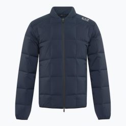 Kurtka męska EA7 Emporio Armani Golf Pro Padded. Niebieskie kurtki męskie EA7 Emporio Armani, m, bez wzorów, z elastanu, eleganckie, bez kołnierzyka, bez ramiączek. Za 1,129.00 zł.