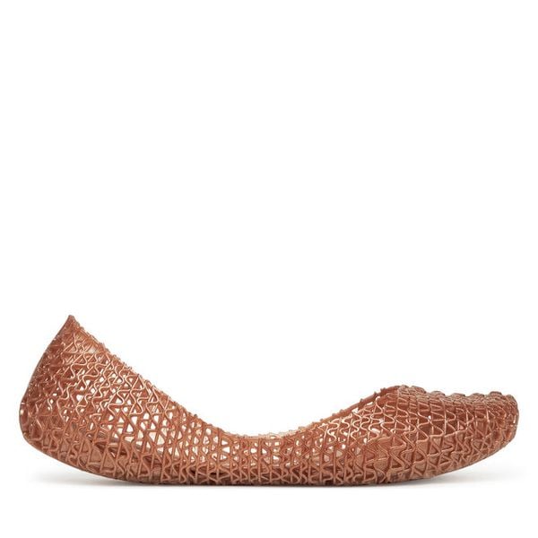 Baleriny Melissa. Brązowe balerinki damskie Melissa, bez wzorów, bez obcasa, bez zapięcia. Za 189.99 zł.