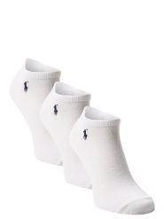 Polo Ralph Lauren skarpety do obuwia sportowego pakowane po 3 szt. Mężczyźni Bawełna biały, ONE SIZE. Białe skarpety męskie Polo Ralph Lauren, bez wzorów, z bawełny. Za 124.99 zł.