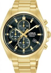 Zegarek męski Lorus RM388JX9 złoty. Żółte zegarki męskie Lorus, bez wzorów, złote. Za 754.94 zł.