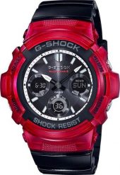 Zegarek Casio Męski AWG-M100SRB-4AER G-Shock. Zegarki męskie Casio, bez wzorów. Za 519.00 zł.