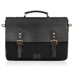 Zestaw czarny PAOLO PERUZZI portfel + torba ZUP-06-BL. Czarne portfele męskie Paolo Peruzzi, z bawełny, do ręki. Za 329.99 zł.