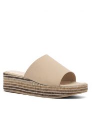 Clara Barson Klapki ALFA WS22127-05 Beżowy. Brązowe klapki damskie Clara Barson, bez wzorów, ze skóry, bez obcasa, bez zapięcia. Za 119.99 zł.