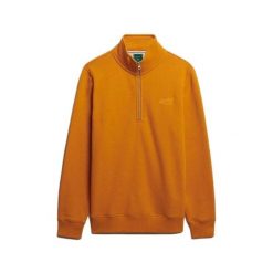 Sweter zapinany na zamek Superdry Henley. Brązowe swetry męskie Superdry, na zimę, m, bez wzorów, bez kołnierzyka, bez ramiączek. Za 327.70 zł.