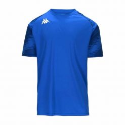 Koszulka Kappa Daverno. Niebieskie koszulki sportowe męskie Kappa, bez wzorów, bez ramiączek, na fitness i siłownię. Za 102.90 zł.