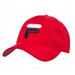Czapka tenisowa Fila Baseball Cap Max czerwona. Czerwone czapki damskie Fila, na jesień, bez wzorów. Za 79.00 zł.