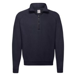 Bluza Fruit Of The Loom Classic Zip Neck Adult Blue. Niebieskie bluzy damskie fruit of the loom, s, bez wzorów, z bawełny, klasyczne, bez ramiączek, bez kaptura. Za 184.99 zł.