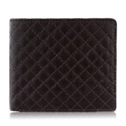 Pikowany skórzany portfel PAOLO PERUZZI AV-06-BR brązowy. Brązowe portfele męskie Paolo Peruzzi, bez wzorów, z materiału. Za 59.99 zł.