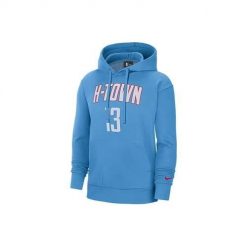 Nike Nba Houston Rockets James Harden City Edition Essential. Niebieskie bluzy sportowe męskie Nike, m, bez wzorów, z kapturem. Za 424.00 zł.