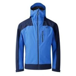 Męska wodoodporna kurtka turystyczna z kapturem Torrek III. Niebieskie kurtki męskie Dare 2B, m, bez wzorów, z poliesteru, sportowe, z kapturem. W wyprzedaży za 479.99 zł.