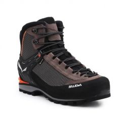 Buty trekkingowe męskie Salewa MS Crow Gtx. Brązowe buty zimowe męskie Salewa, bez wzorów, z materiału, za kostkę, bez obcasa, bez zapięcia. Za 1,169.99 zł.
