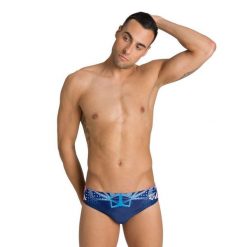 Kąpielówki slipy męskie na basen Arena OG Brief US. Niebieskie kąpielówki męskie ARENA, m, bez wzorów. Za 49.99 zł.