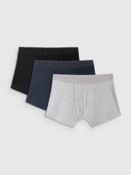 4F Bielizna bokserki (3-pack) męskie - multikolor 3XL. Bokserki męskie 4F, bez wzorów, z bawełny. Za 99.99 zł.