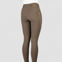 Damskie legginsy jeździeckie EQPRO Mindy. Brązowe legginsy damskie Horka, bez wzorów, z dzianiny. Za 329.00 zł.