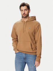 Lacoste Bluza SH8863 Brązowy jasny Relaxed Fit. Brązowe bluzy męskie Lacoste, m, bez wzorów, z bawełny, bez ramiączek, bez kaptura. Za 624.99 zł.