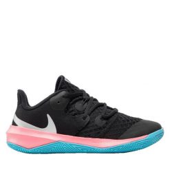 Buty sportowe Nike Zoom Hyperspeed Court czarne. Czarne buty sportowe męskie Nike, bez wzorów, z syntetyku, bez zapięcia, do siatkówki, nike zoom. W wyprzedaży za 264.50 zł.