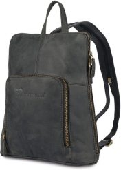 Plecak skórzany damski czarny skóra naturalna nubuk Beltimore S11 NoSize. Czarne plecaki damskie Beltimore, bez wzorów, z nubiku. Za 219.99 zł.