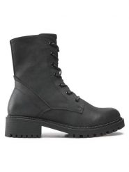 Clara Barson Trapery WS5600-09 Czarny. Czarne trapery damskie Clara Barson, ze skóry, bez zapięcia. Za 159.99 zł.