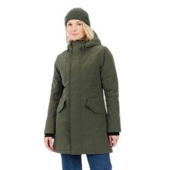 Damska kurtka wodoodporna Protest Laniakea. Zielone kurtki sportowe damskie Protest, bez wzorów, bez ramiączek, bez kaptura, trekkingowe. Za 702.00 zł.