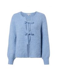 Marie Lund Kardigan z zawartością wełny Kobiety niebieski, XS/S. Niebieskie kardigany damskie Marie Lund, s, bez wzorów, z materiału, eleganckie, bez kołnierzyka. Za 229.95 zł.