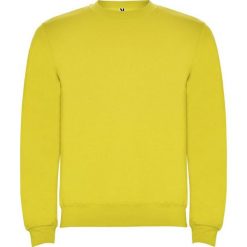 Bluza Unisex Dla Dorosłych Clasica Z Okrągłym Dekoltem. Żółte bluzy męskie ROLY, m, bez wzorów, bez ramiączek, bez kaptura. Za 73.99 zł.