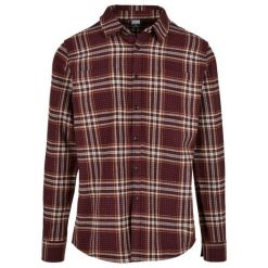 Bluza Urban Classics checked campus. Brązowe bluzy męskie Urban Classics, m, bez wzorów, bez ramiączek, bez kaptura. Za 206.00 zł.