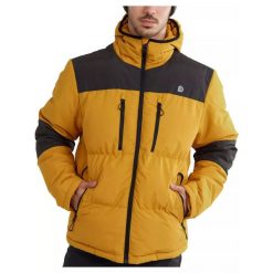 Kurtka męska Fundango Navarro Padded. Żółte kurtki męskie FUNDANGO, m, bez wzorów, sportowe, bez kaptura. Za 419.90 zł.