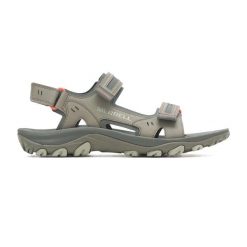 Sandały męskie Merrell Huntington Sport Convert. Szare sandały męskie Merrell, bez wzorów, sportowe, bez zapięcia. W wyprzedaży za 425.05 zł.