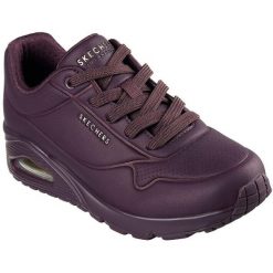 Buty sportowe damskie Skechers Stand On Air. Fioletowe obuwie sportowe damskie Skechers, bez wzorów, ze skóry ekologicznej, bez zapięcia. Za 490.00 zł.