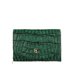 Portfel damski skórzany croco Canaletto PD1202cs292 RFID. Zielone portfele damskie ze skóry. Za 160.55 zł.