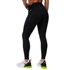 Damskie legginsy z wysokim stanem Fabletics Define. Czarne legginsy damskie FABLETICS, bez wzorów, z elastanu. Za 297.55 zł.