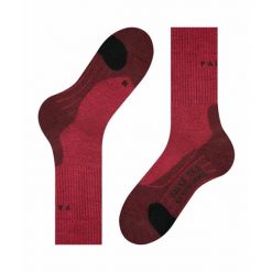 Skarpetki damskie Falke TK2 Wool. Czerwone skarpetki damskie Falke, bez wzorów, z poliamidu. Za 172.00 zł.