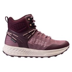 Buty trekkingowe damskie Elbrus Saran Mid WP Wo's - różowe, Rozmiar buta 39. Czerwone obuwie trekkingowe damskie ELBRUS, bez zapięcia. Za 309.99 zł.