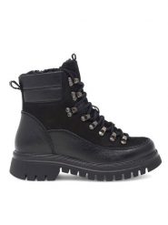Lasocki Trapery WI23-TX76-16 Czarny. Czarne trapery damskie Lasocki, ze skóry, bez zapięcia. Za 279.99 zł.