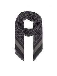 Calvin Klein Chusta LV04F8080G Czarny. Czarne rękawiczki damskie Calvin Klein, bez wzorów. Za 289.99 zł.