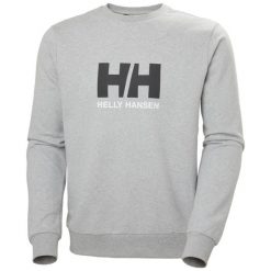 Bluza Helly Hansen HH Logo 2.0. Szare bluzy męskie Helly Hansen, m, bez wzorów, z bawełny, bez ramiączek, bez kaptura. W wyprzedaży za 291.05 zł.